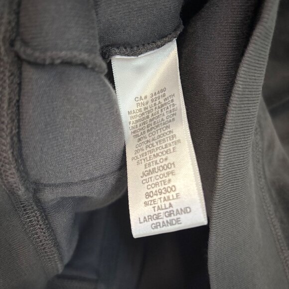 Juicy Couture Vintage Velour Gray Zip Hoodie Y2K J Charm Hooded Size L - Picture 7 of 7